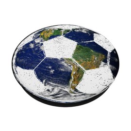 Soccer ball earth planet phone stand for soccer fans