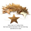 5 Pcs Glitter Star Garland Decorated Double-Sided Hanging Shiny Paper