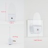 GREENIC Red Plug in LED Night Light 2 Pack Dusk