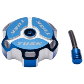 Tusk Billet Aluminum Gas Cap Blue Machined (No CA)
