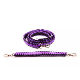 Unbranded Firefighter EMS Police Paracord Radio Strap Sling 60" w/ 13" Stabilzer Purple!