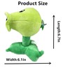 JHESAO 7" Plants and Zombies PVZ Plush Peashooter Toys PVZ