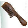 Healvian Wooden Hair Comb with Round Handle Durable Smooth Comb