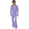 Smiffys mens Lavender 1970s Suit Costume, Purple, M - US