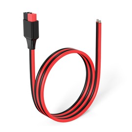 ELFCULB 45A Connector to Bare Wire Cable Compatible with Anderson 10AWG 2FT