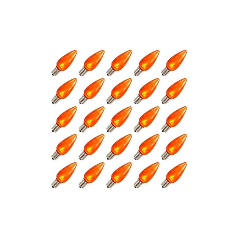 Vickerman 648148-0.96 watt 130 Volt C9 Orange Twinkle LED Light