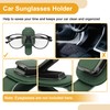 X AUTOHAUX Car Sunglasses Clip Universal Sun Visor Sunglasses Holder