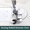Goiern 4 x Sewing Foot for Rolled Seams, Sewing Accessories,