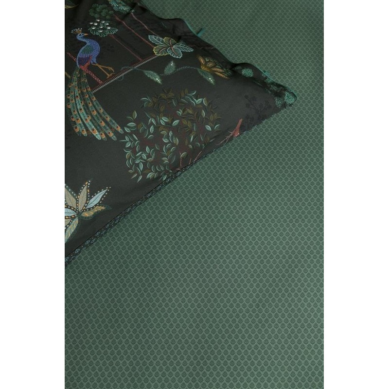 Pip Studio Percale Fitted Sheet Thousand Leaves Colour Green Size