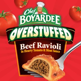 Chef Boyardee Overstuffed Beef Ravioli, 15 oz, 12 Pack