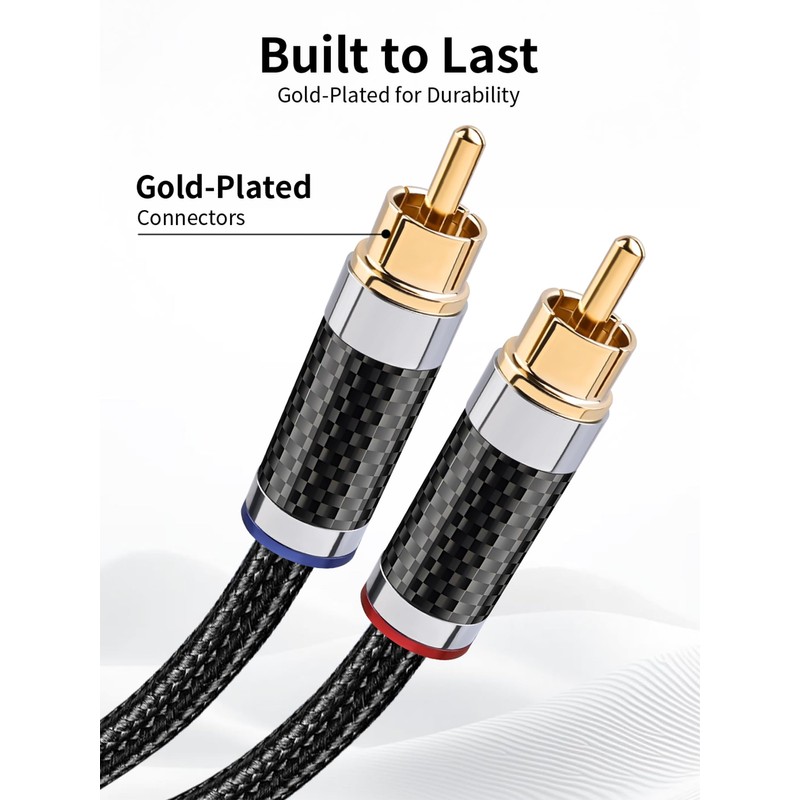 YYTCG HiFi USB C to RCA Audio Cable 3.28ft Type