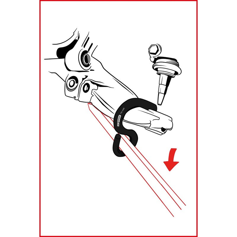 KS Tools 700.1499 Universal Axle Lever Hook