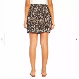 THREE DOTS PRINTED PULL ON SHORT POCKETS CUTE (LEOPARD,SMALL