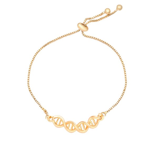 MANZHEN Adjustable Infinity Spiral DNA Double Helix Chemistry Science Bracelet