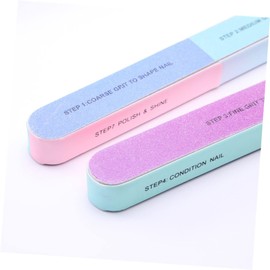 Healeved 8pcs Nail Art Sanding Bands Kit Professional Nail Buffer Blocks Polishing Strip for Women