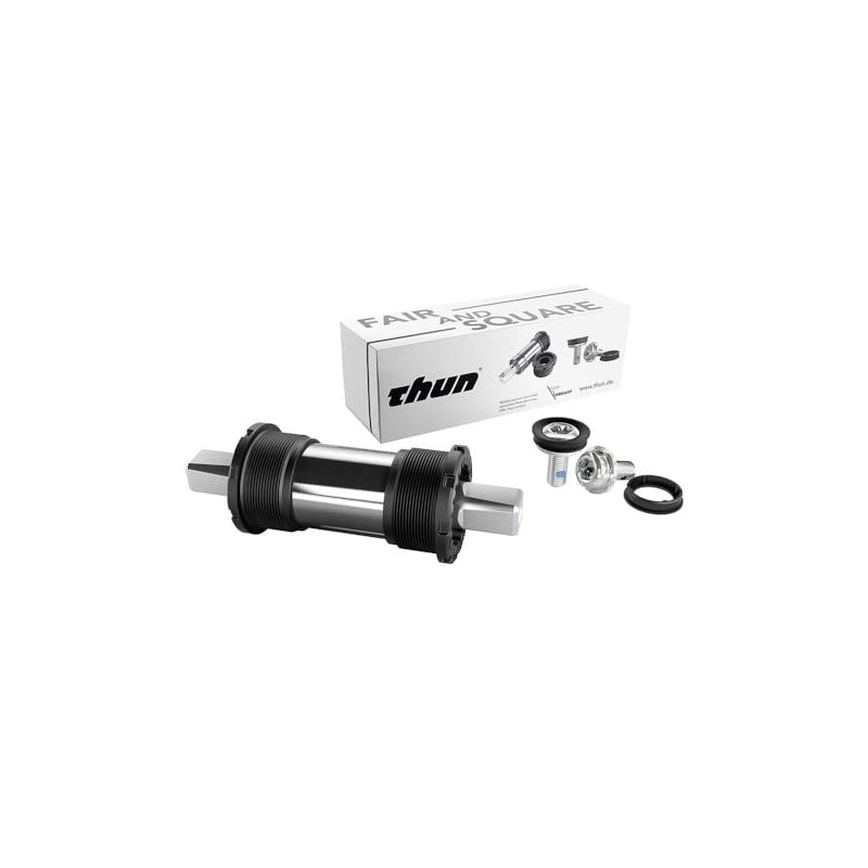 Thun Unisex - Adult Efficient Jive Bottom Bracket, Black, Silver,