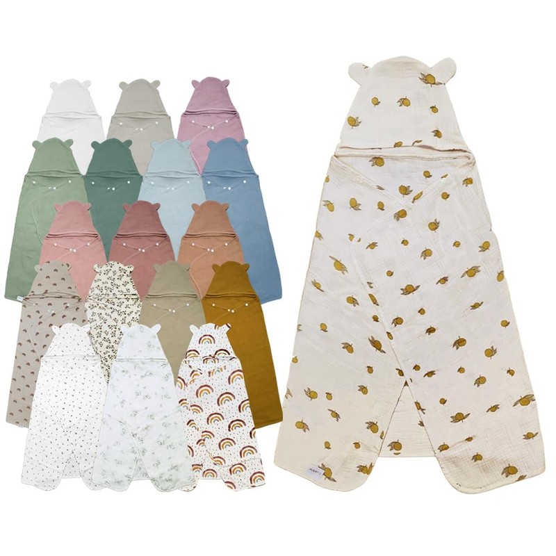 Organic Cotton Hooded Bath Towel (Tan)