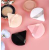 8 piezas triangulares en polvo de cara suave triangular, maquillaje