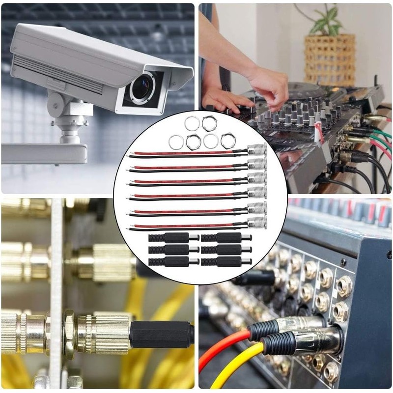 KYRYD 5.5x2.1mm 10A DC Power Jack Socket Set with Cable