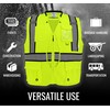 Global Glove FrogWear High-Visibility Kitchen Sink Premium Surveyors Safety Vest,