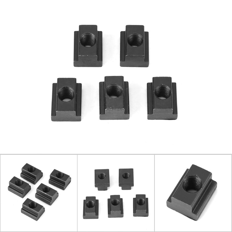 5-Pack of T-Slot Nuts, M8/10 Threads T Slot Nuts for