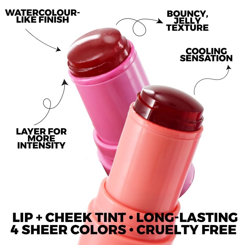 BPURE 2pk BPURE LIP JELLY & CHEEK TINT CORAL SHEER