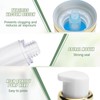 6Pcs 1.7oz/50ml Airless Pump Bottle Dispenser, Clear Empty Shampoo Bottles,