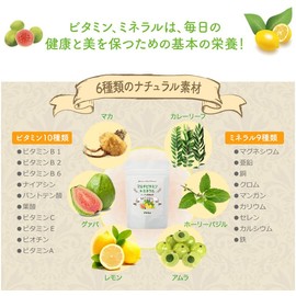 ふれあい生活館ヤマノ オールナチュラル素材 ハーブ＆果実由来のマルチビタミン＆ミネラル 60カプセル入り