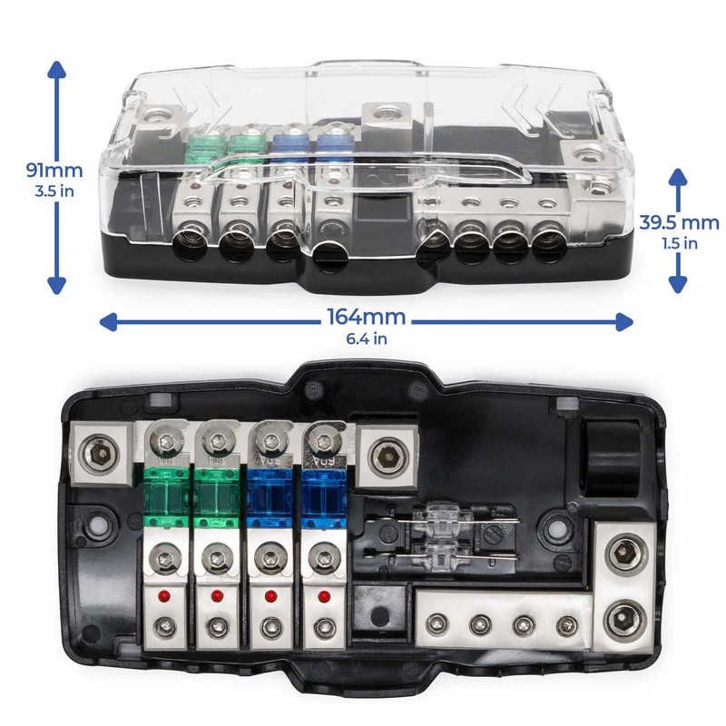 Mini ANL Fuse Holder Distributor 30A 60A 80A Set of