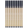 SoftLine Ballpoint Pens, BLACK, Fine Point (0.7mm), Pack of 10,