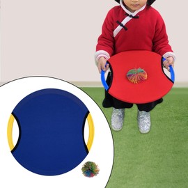 F Fityle Trampoline Paddle Ball Game Set Flying Disc Indoor Outdoor Family Sensory Training Equipment Toss and Catch Game for Camping, Blue