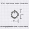 Northern DIY VCR/Valli & Valli/Columbo Door Handle Springs, 3 Turns