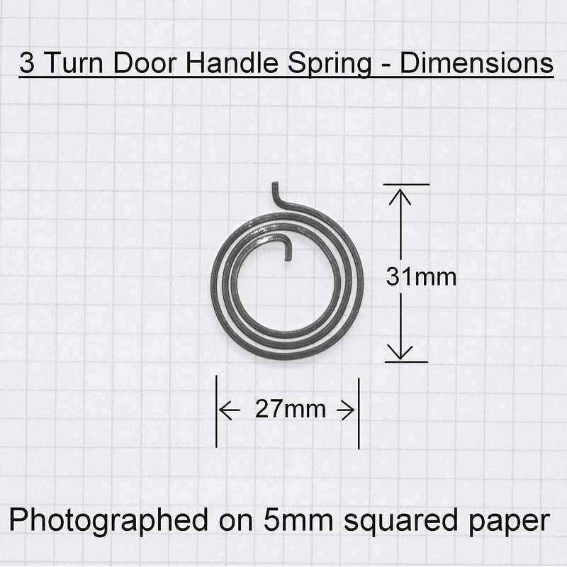 Northern DIY VCR/Valli & Valli/Columbo Door Handle Springs, 3 Turns
