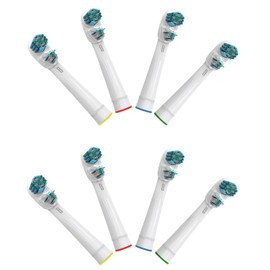 Replacement Brush Heads for Braun Oralb Electric Toothbrushes, Generic Refill Dual Clean Toothbrushes, Pack of 8