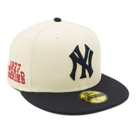 Newera 59FIFTY NER35C6581 SIDE PATCH 2-Tone ONSPOTZ Cap, NY Chrome/Navy, 60.5 cm