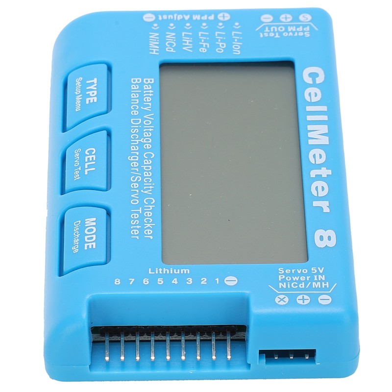 CellMeter‑8 Multifunctional LCD Battery Capacity Checker Backlight Voltage Servo Tester