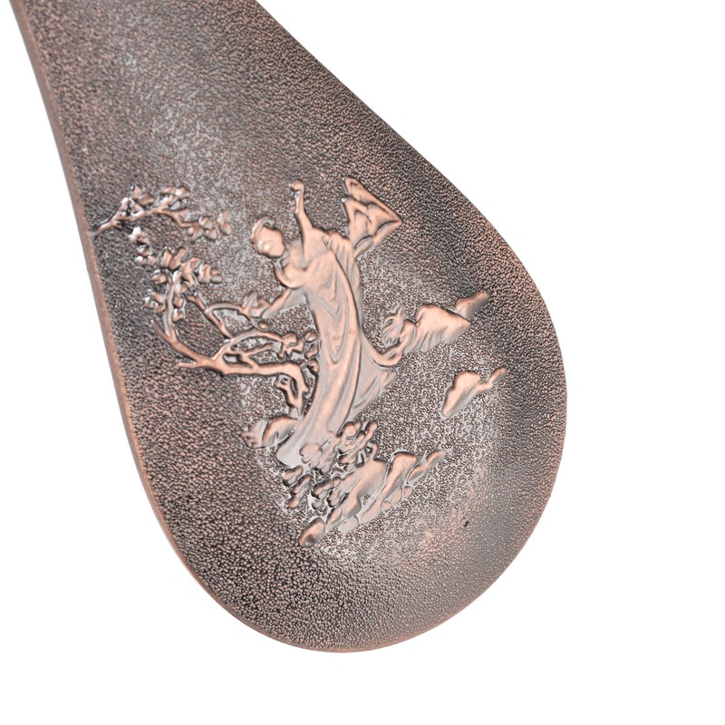 Incense Burner Holder Unique Chinese Lute Design Premium Copper Sturdy