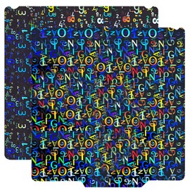 RugooSpink 250 x250MM Build Sheet(Letter+Number) for QIDI Q1 Pro 3D Printer Spring Steel Sheet Dual Sided Smooth Build Plate Removable Platform Heated Bed