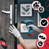 KOTARBAU® Door Handle Set 90 mm Long Plate White Profile