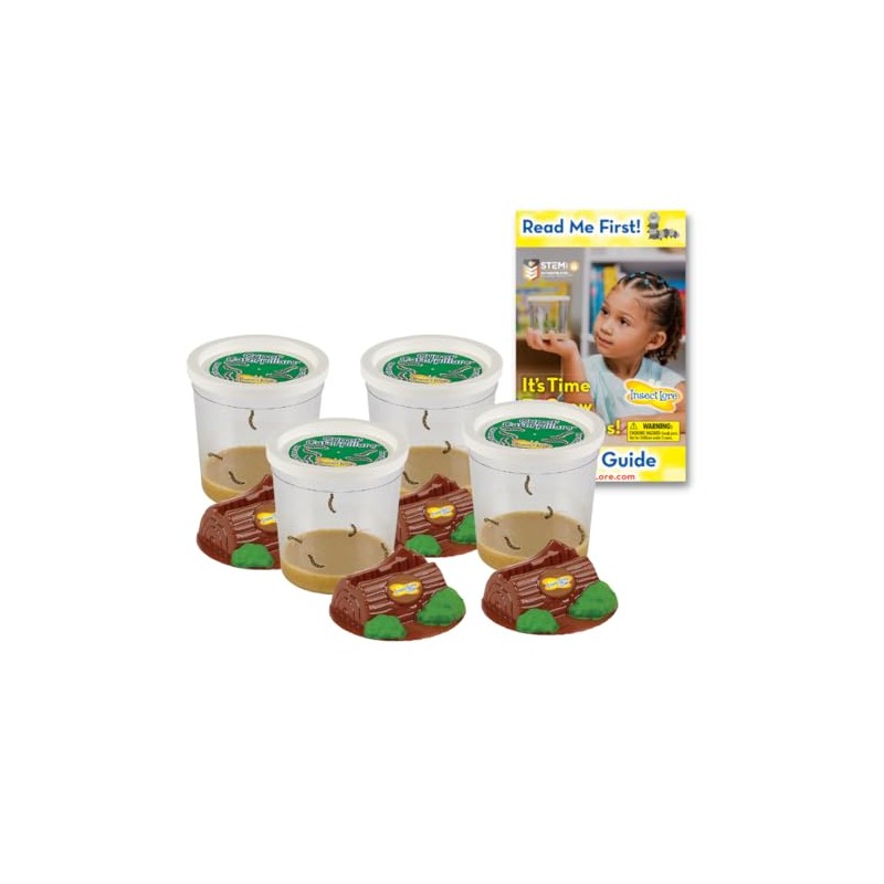 Insect Lore Funtastic 4 Cups of Caterpillars