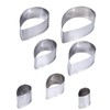 7 Pieces Rose Petal Molds Stainless Steel Cookie Cutters DIY