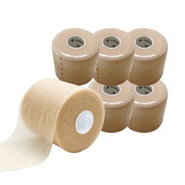 STARZON 30 Yards UnderWrap Pre-wrap Athletic Tape Foam Tape Sports Foam Underwrap Bandage Athletic Foam Tape for Wrists Elbows Knees Ankles Hair, 2.76 Inches Beige