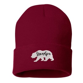 DSY Lifestyle Grandpa Bear Beanie Hat - Grandpa Beanie (Black)