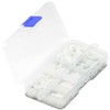 600 PCS M2-M8 Nylon Flat Washers,White Washers,Plastic Washers,Nylon Spacers (White)