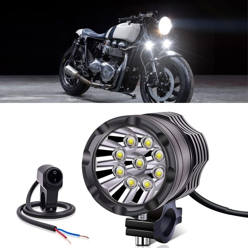 Aoling Motorcycle Fog Light LED 9LED Auxiliary Fog Light for