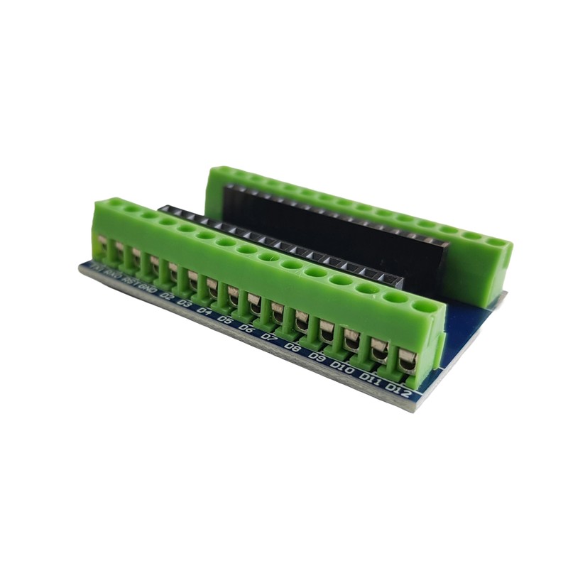 Screw Terminal Block Shield for Arduino Nano – Secure Connection