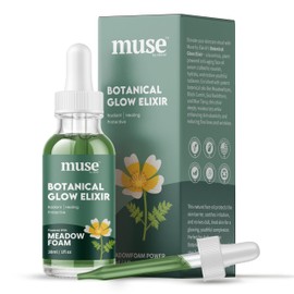 Muse by Elavie's - Botanical Glow Elixir, Anti-Aging Face Oil Serum with Meadowfoam, Black Cumin, Sea Buckthorn & Blue Tansy – Hydrating, Soothing & Restorative Skin Care – 1 oz