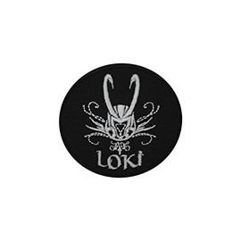 LUQI Loki Superhero Movie Logo Iron On Sew On Embroidered Patch Badge Applique for Clothes Shirts Jeans etc, 7 X 7 CM