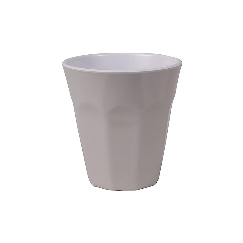 Serroni Café Two-Tone Melamine Cup, 260 ml, Dusty Grey