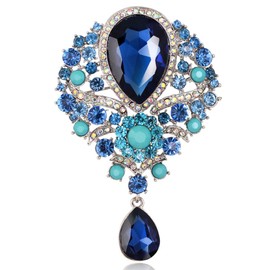 FAIRYGATE Women's Brooches & Pins Brooch Badge Vintage Pendant Rhinestone Alloy Corsage Crystal Anti Exposure Fixed Brooches B3825